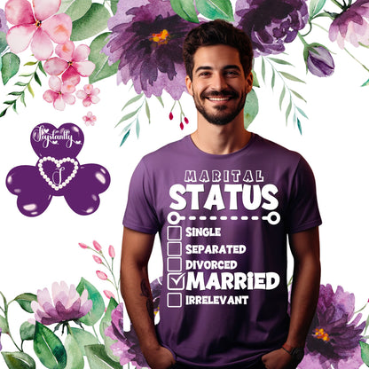 Grooms Honeymoon Purple T-shirt