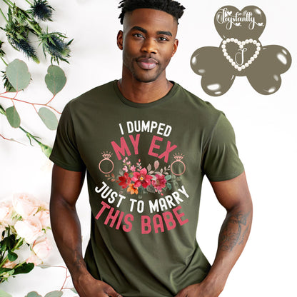 Military Green T-Shirt.  Engagement Party T-Shirt 