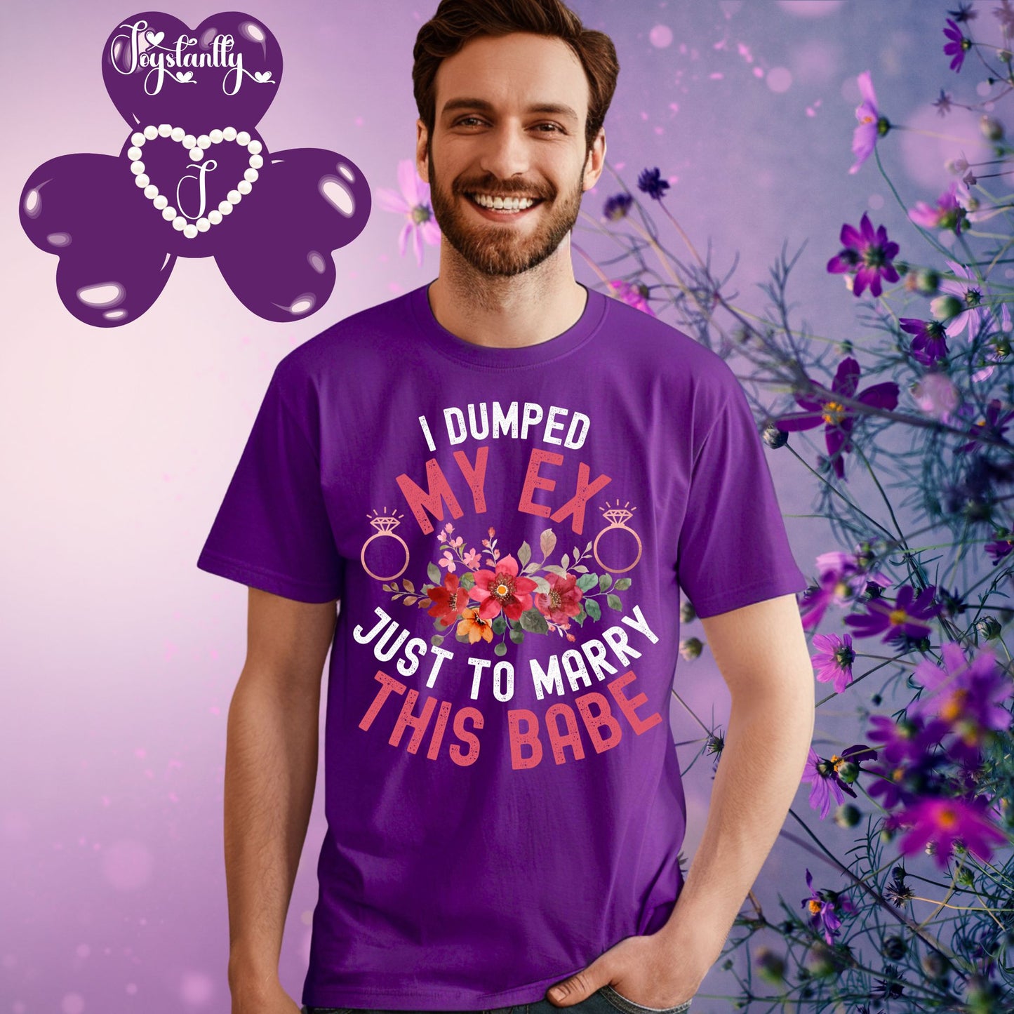 Purple T-Shirt.  Engagement Party T-Shirt 
