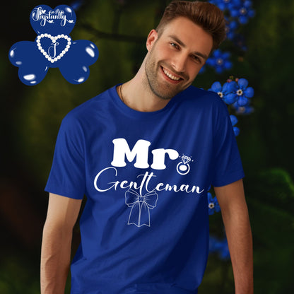 Royal Blue T-shirt. Happy Husband T-shirt