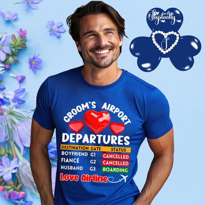 Royal Blue T-shirt. Cute Engagement Shirt. Funny Bachelor's Party Shirt.