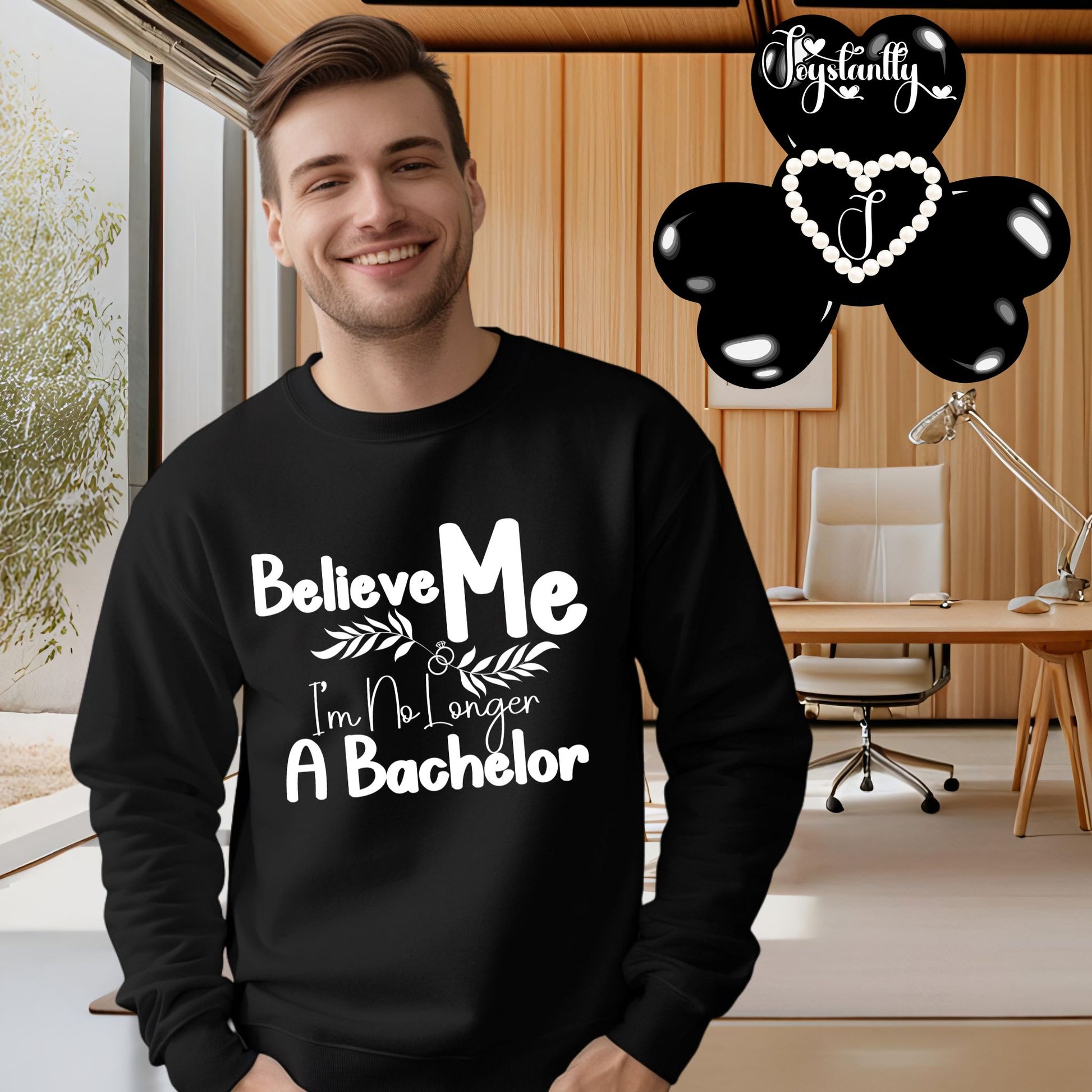 Funny Black Sweatshirt for Honeymoon. Honeymoon Sweatshirt For Grooms.