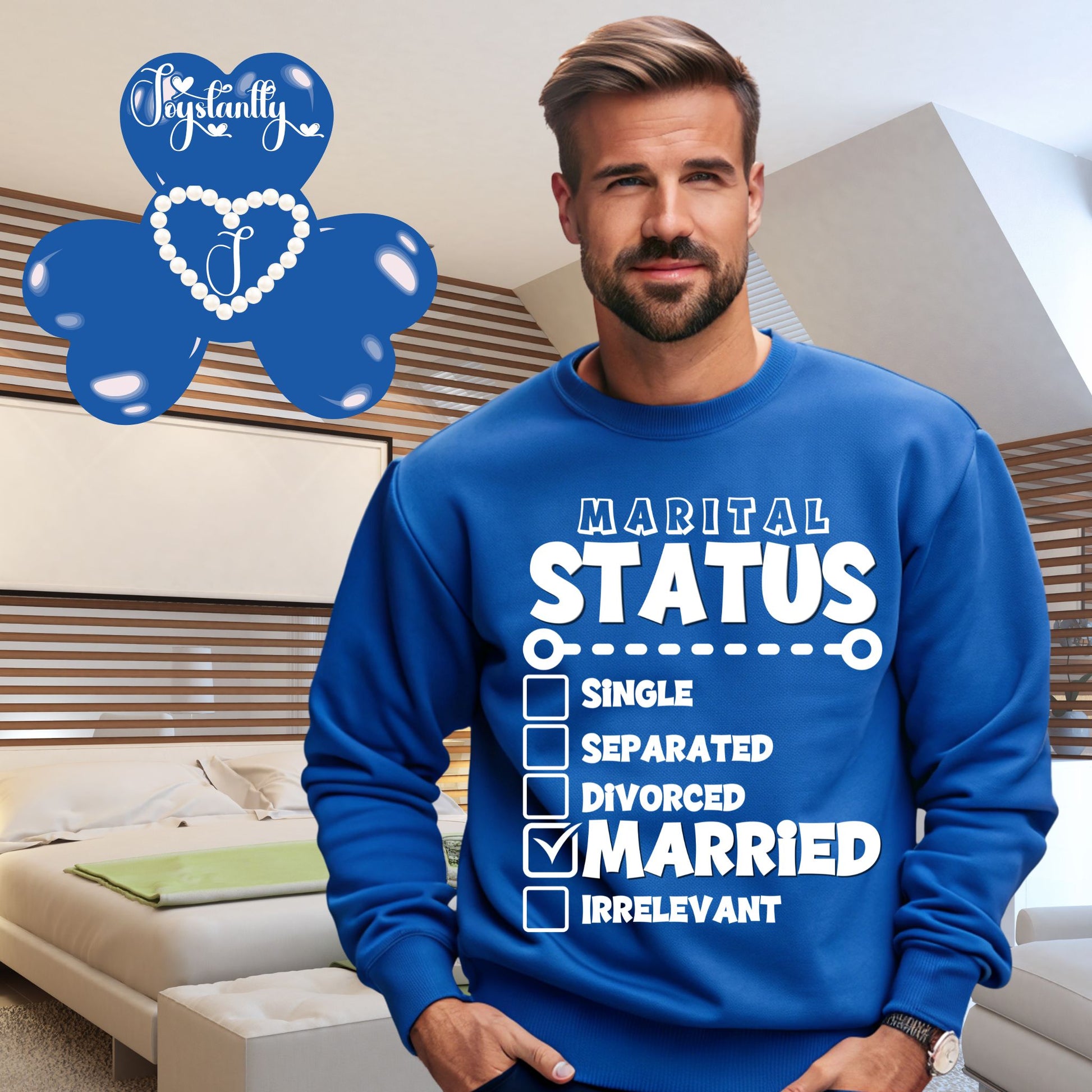 Royal Sweatshirt for Newlyweds. Honeymoon Sweatshirt For Grooms.