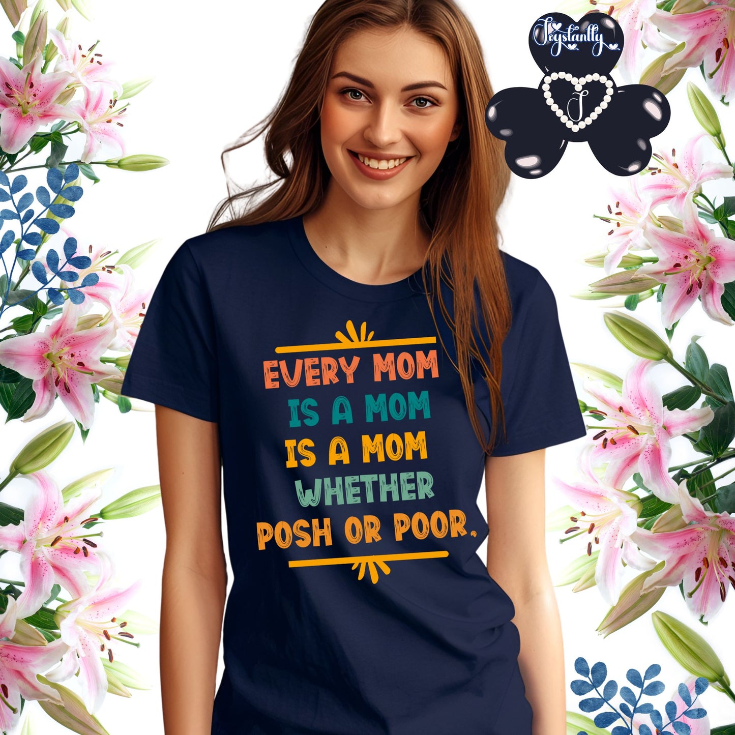 Perfect Shirt For Wise Moms. Mother's Day Navy Blue Shirt