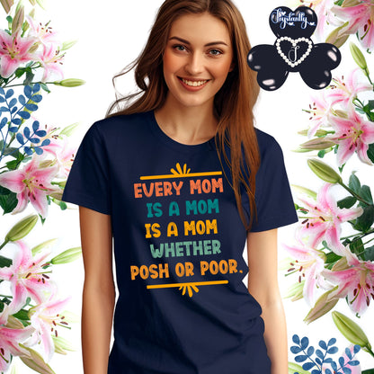 Perfect Shirt For Wise Moms. Mother's Day Navy Blue Shirt
