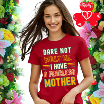 Perfect Shirt For Brave Moms. Mother's Day Red Shirt. Perfect Gift for Mothers