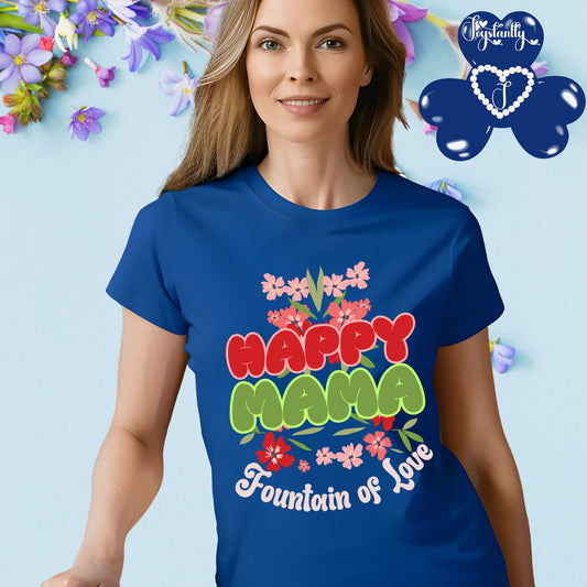 Perfect Shirt For Happy Moms. Mother's Day Royal Blue Blue Shirt