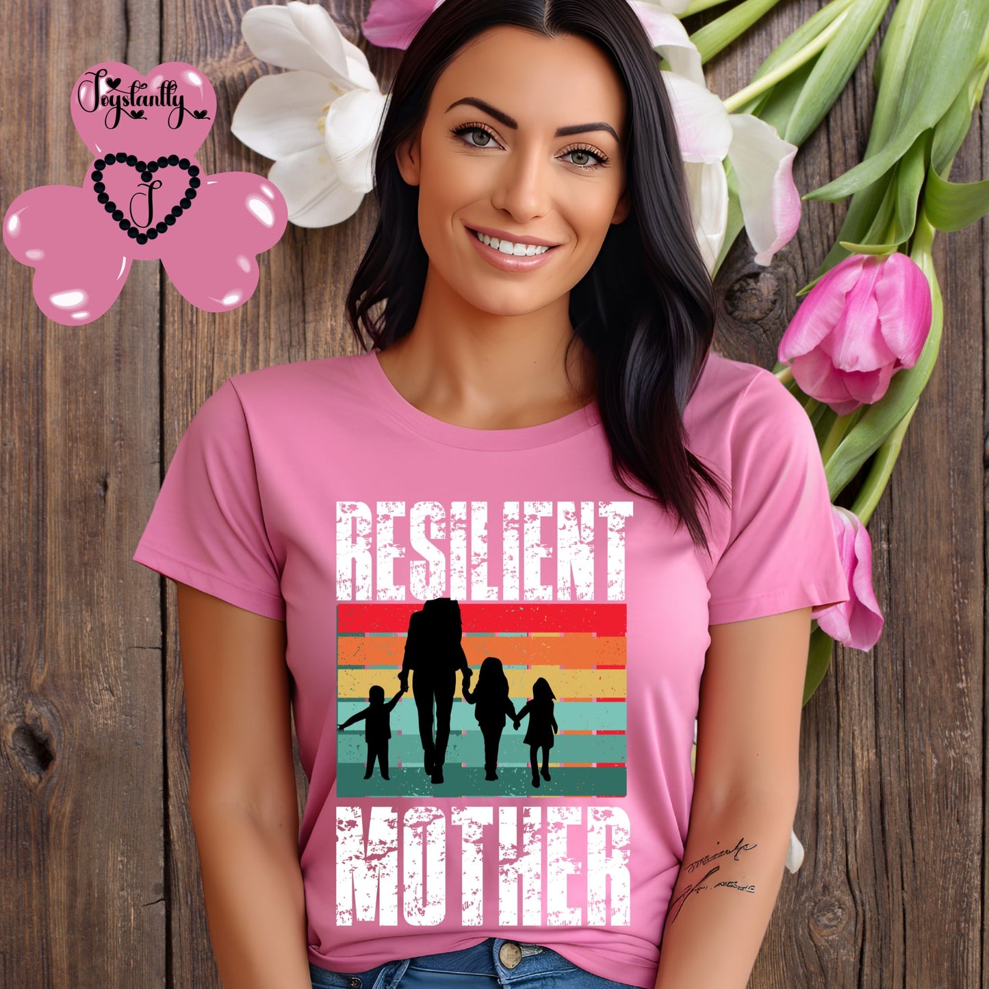 Perfect Red Charity Pink For Strong Moms. Perfect Shirt For Moms.