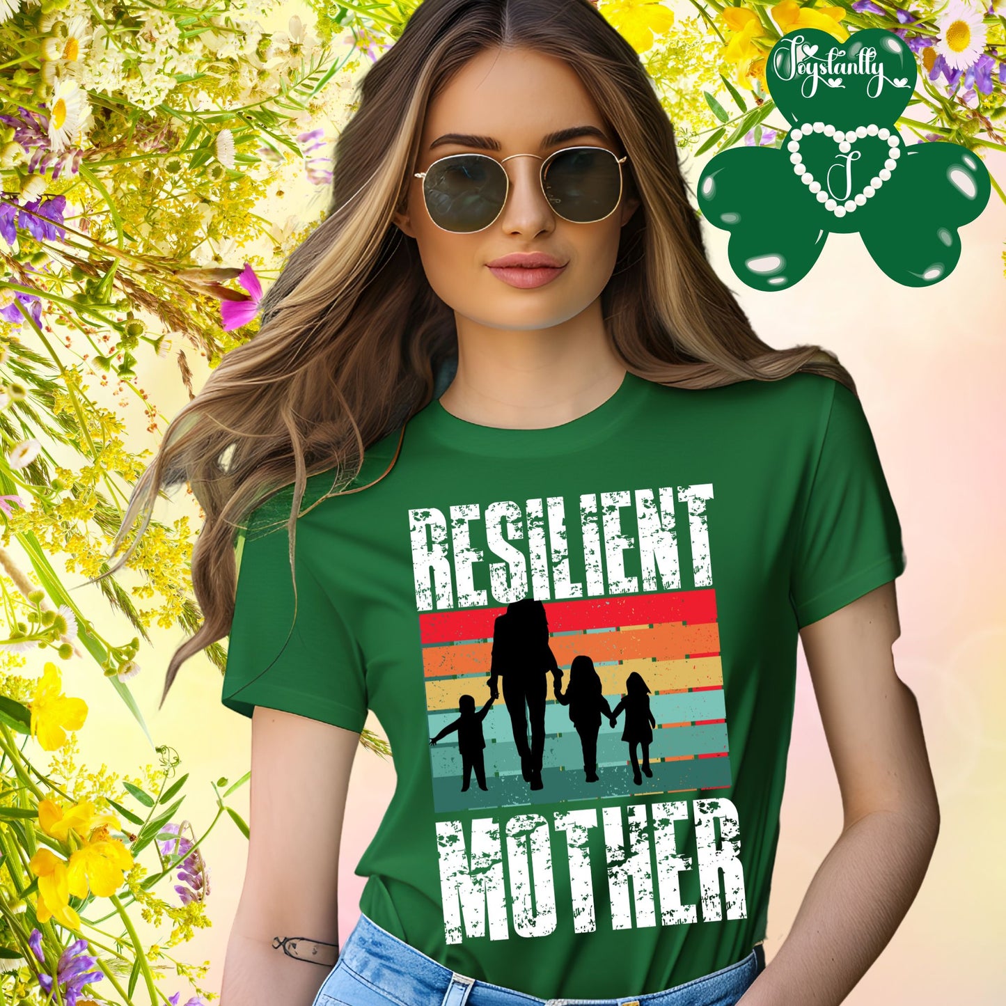 Perfect Kelly Green Shirt For Strong Moms. Perfect Shirt For Moms.