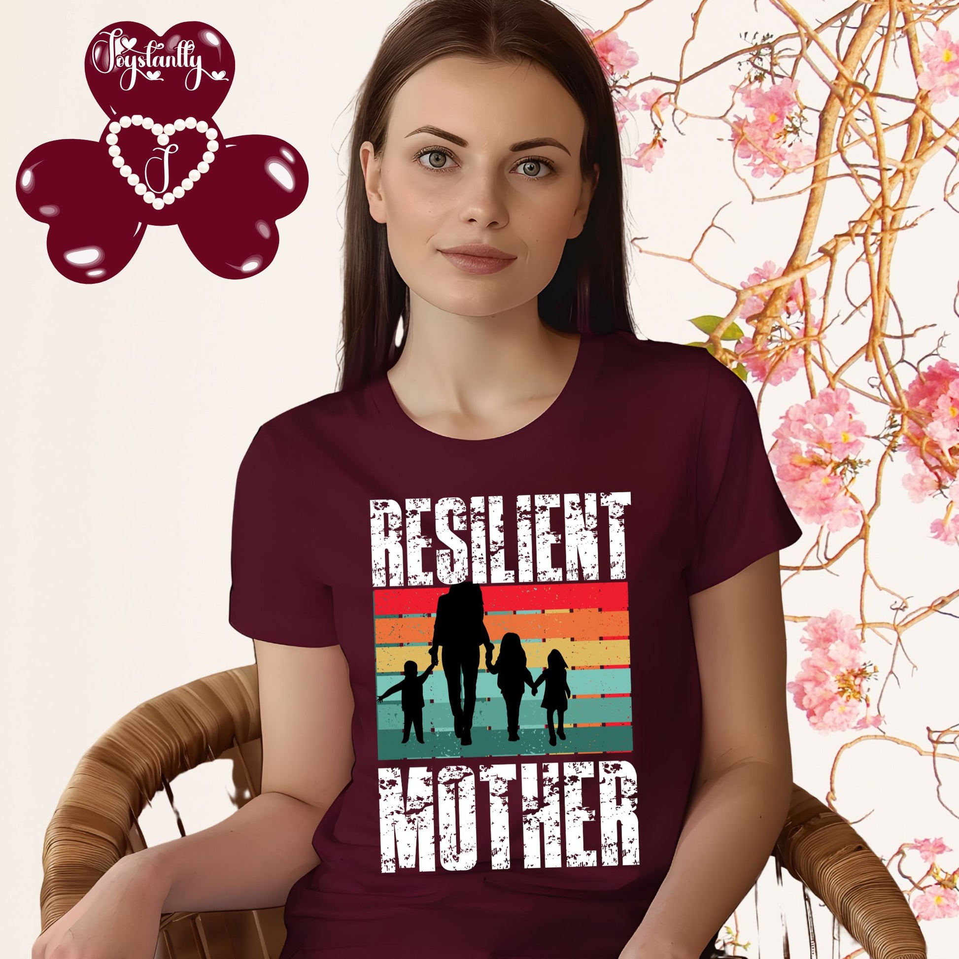 Perfect Maroon Shirt For Strong Moms. Perfect Shirt For Moms.