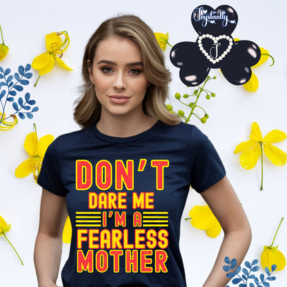 Navy Blue shirt for bold moms. Perfect shirt for bold moms.