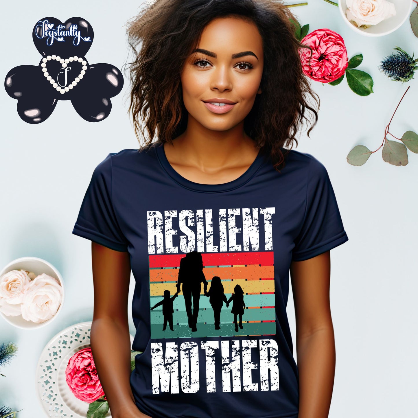 Perfect Navy Blue Shirt For Strong Moms. Perfect Shirt For Moms.