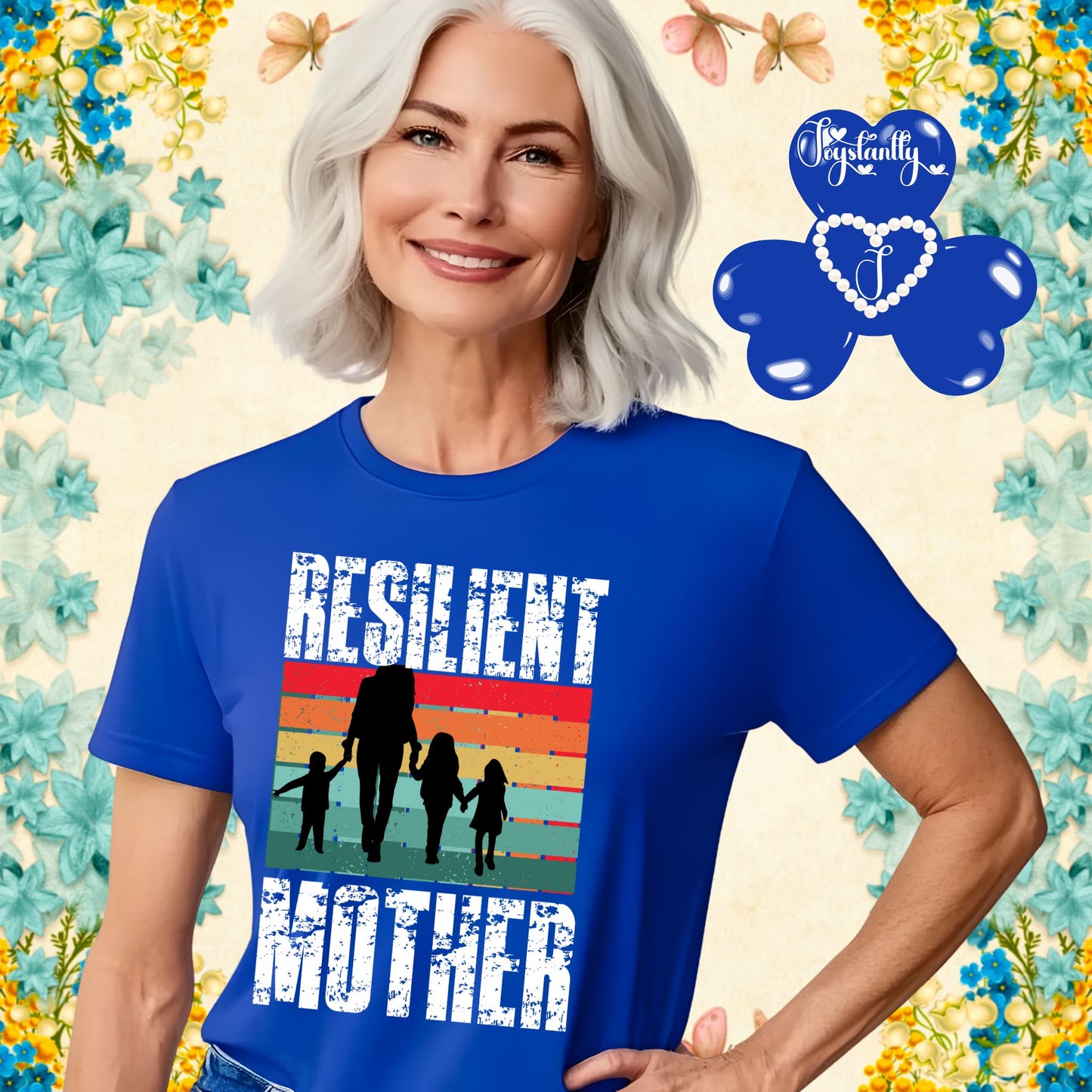 Perfect Royal Blue Shirt For Strong Moms. Perfect Shirt For Moms.