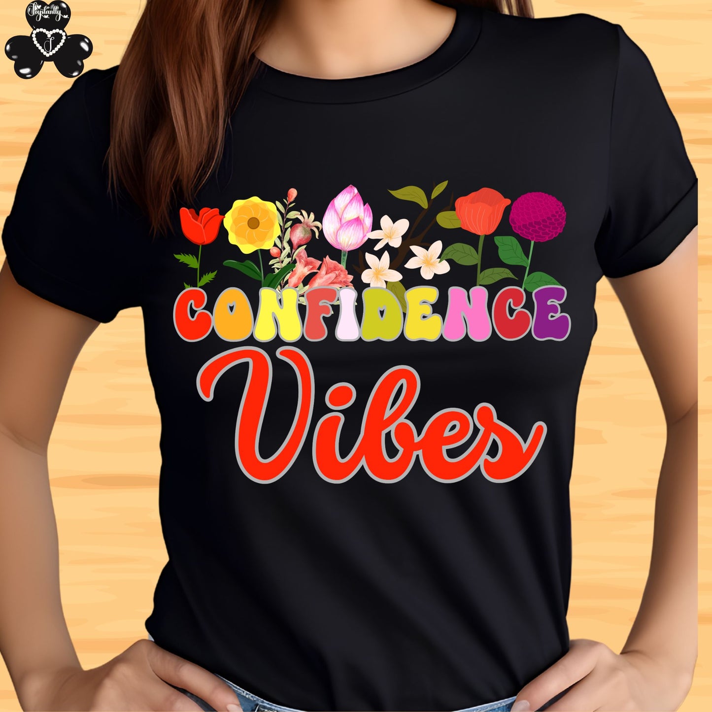 Positive affirmation black shirt. 