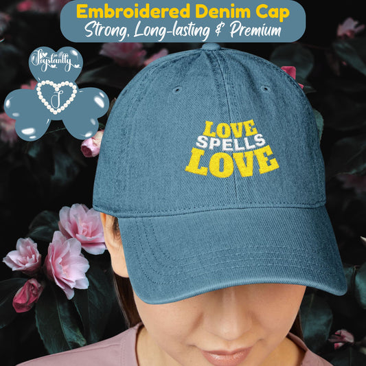 Blue Baseball Denim Cap. 